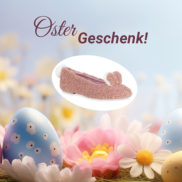 Gratis Ostergeschenk - Gratis Ostergeschenk - Süße Ballerinas mit Hasenohren